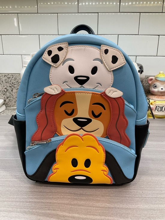 disney dogs loungefly mini backpack x Women's & Clutch Zip Wallet 2-Pi Open and Clothing Backpacks Polyurethane 26.5x23x11.5cm. Loungefly Disney Dogs Puppy Mini